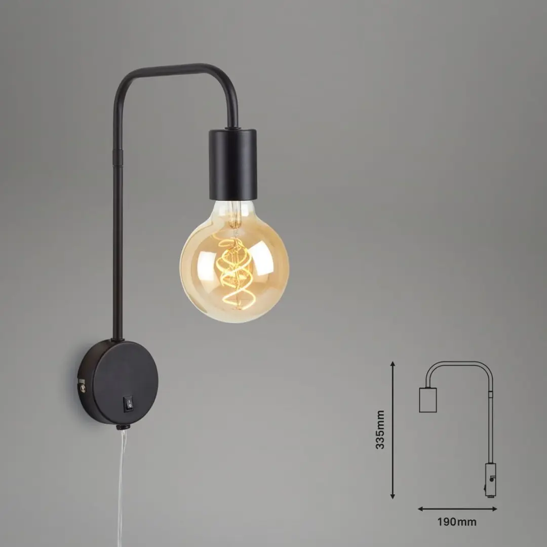 Briloner ALVA Bedlamp - 10W - Zwart - afbeelding 6 van 6