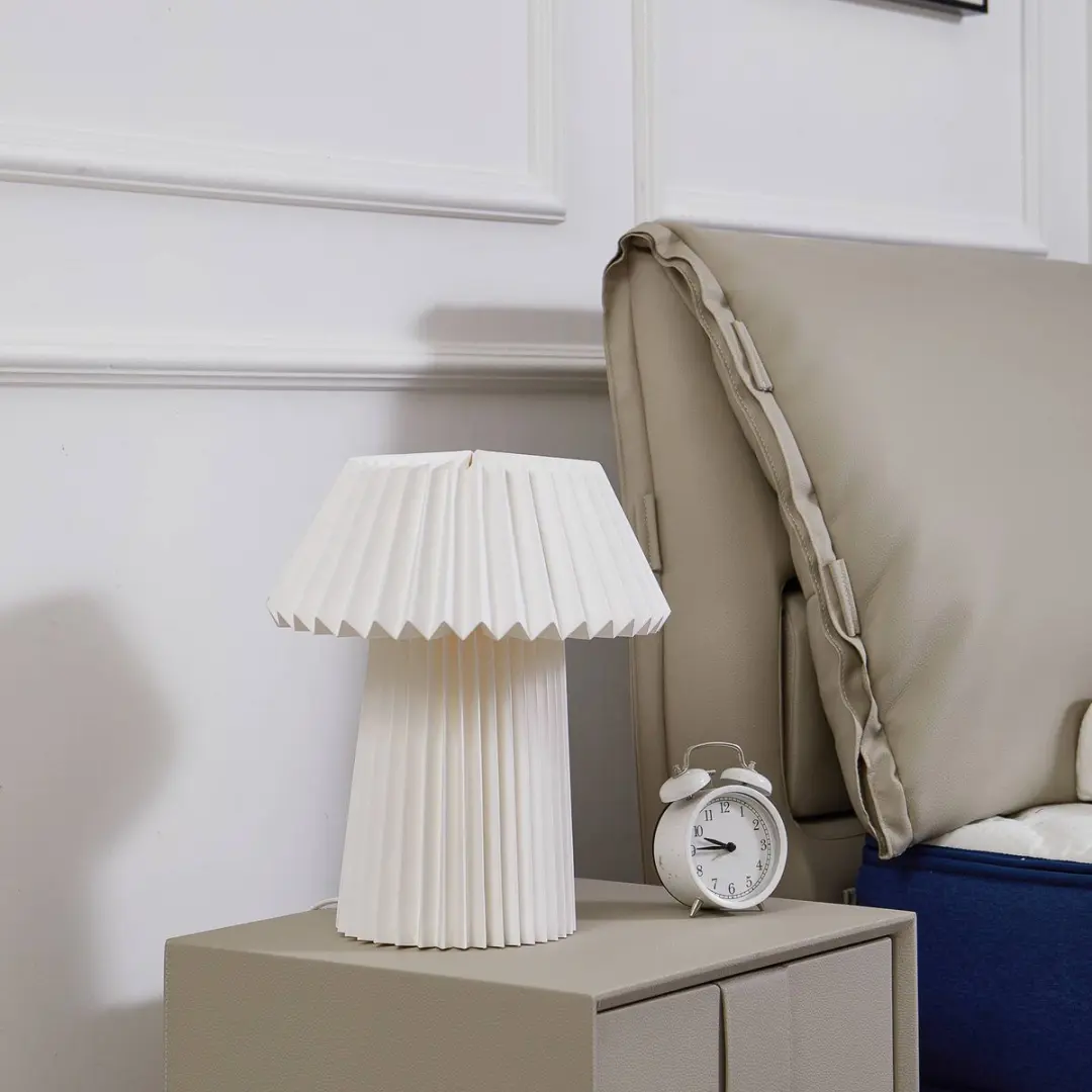 Lindby Tafellamp 1 Licht Papier - H37cm E14 Wit