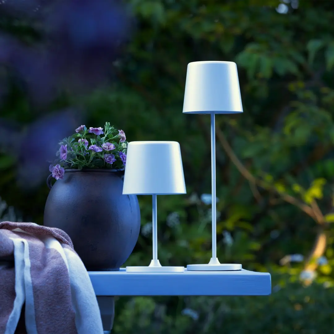 Brilliant Kaami LED Tafellamp Buiten 2W - 3000K - IP44 - Wit