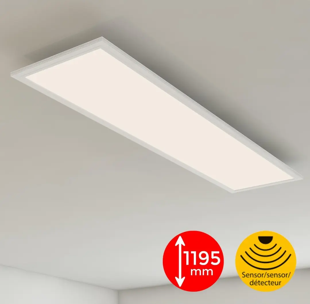 Briloner PIATTO Plafondlamp Bewegingsmelder 38W 4.100lm - Wit
