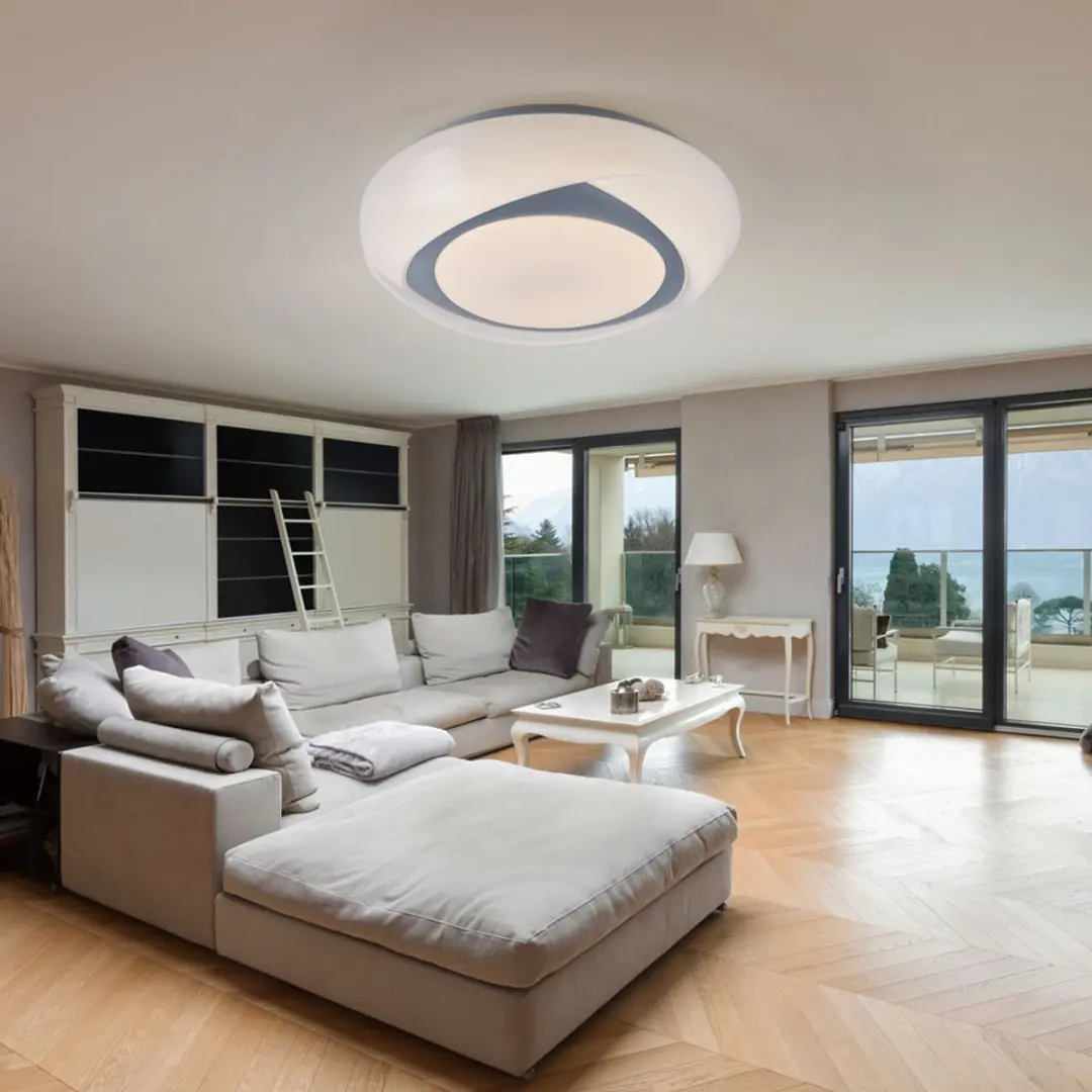Globo LED Plafondlamp Rond Wit 15W 1040lm - Set van 2