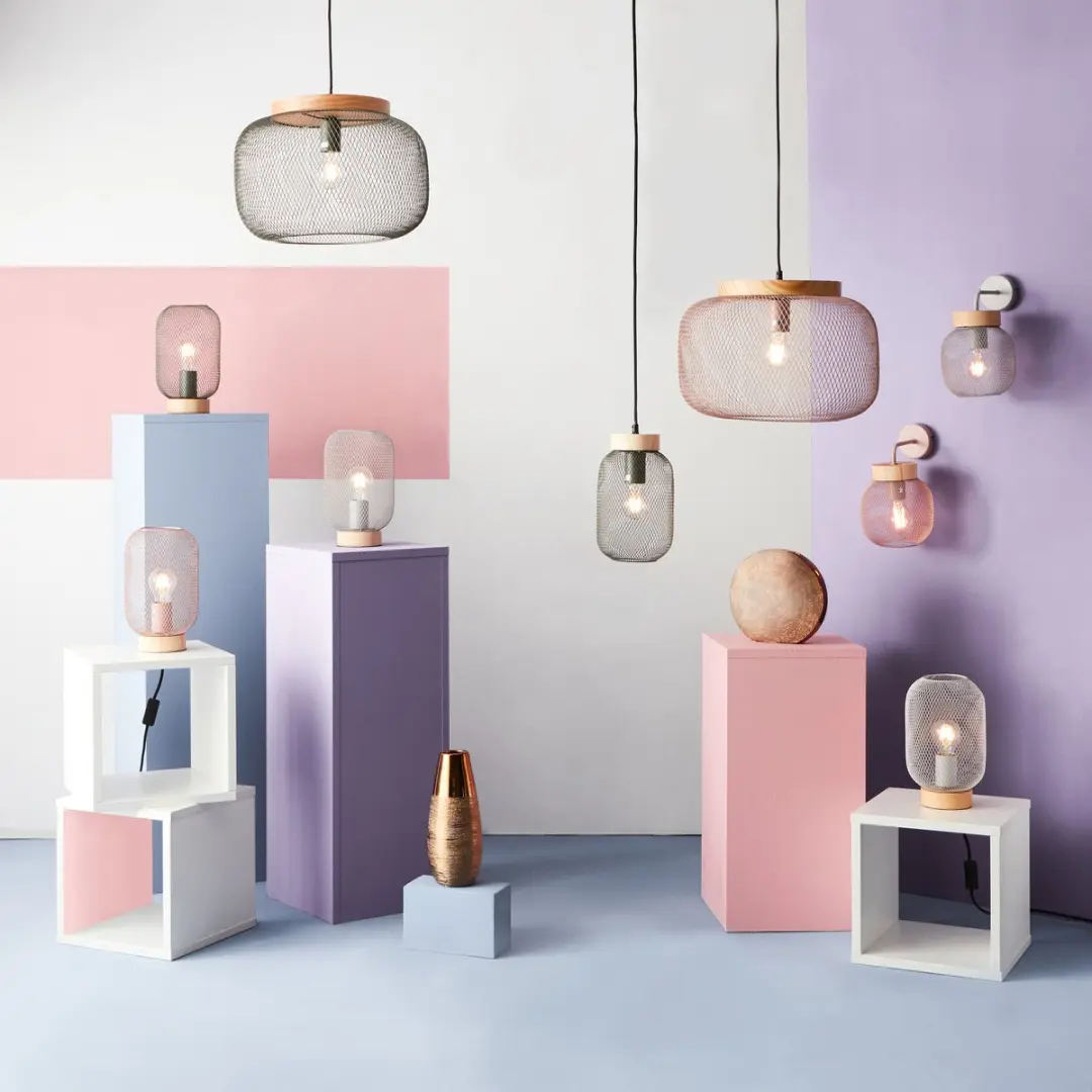 Brilliant H E27 Hanglamp 26,5cm - Metaal/Hout - Zwart/Bruin