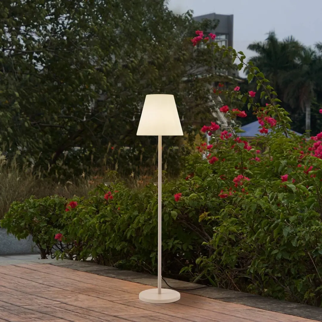 Lucande Terraslamp E27 Wit - 152.5cm