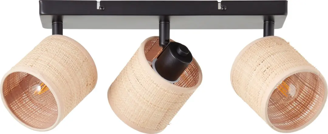 Brilliant Raffy Spot 3-vlammig 3x4,5W E14 - 28W - Natuurlijk/Zwart