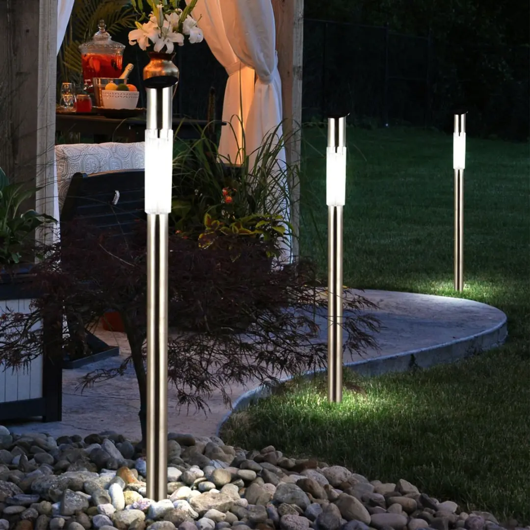 Globo Solar Buitenlamp Grondspies - 0,07W LED - 3 Stuks