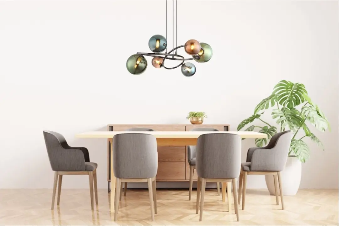 Globo RIHA Hanglamp - 6x G9 Ø65cm - Multicolor