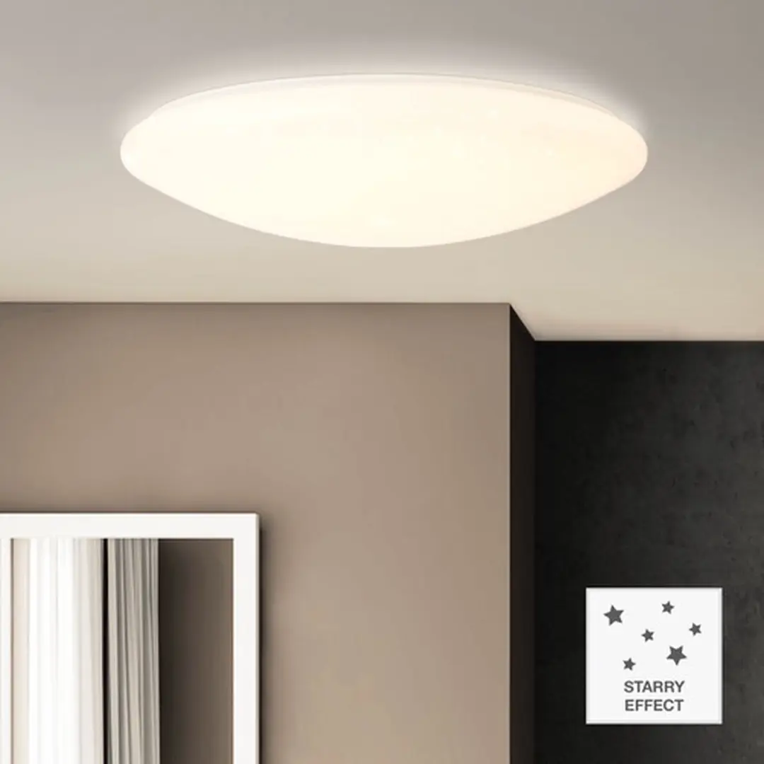 Brilliant Fakir Plafondlamp 60W - 58cm - Wit - afbeelding 6 van 6
