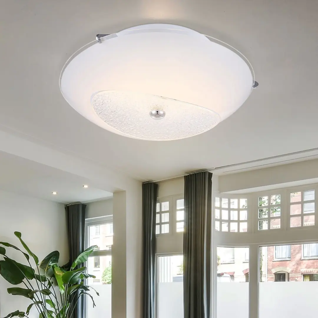 Globo Kristallen Plafondlamp 8W - 2 Stuks - Wit - afbeelding 6 van 6