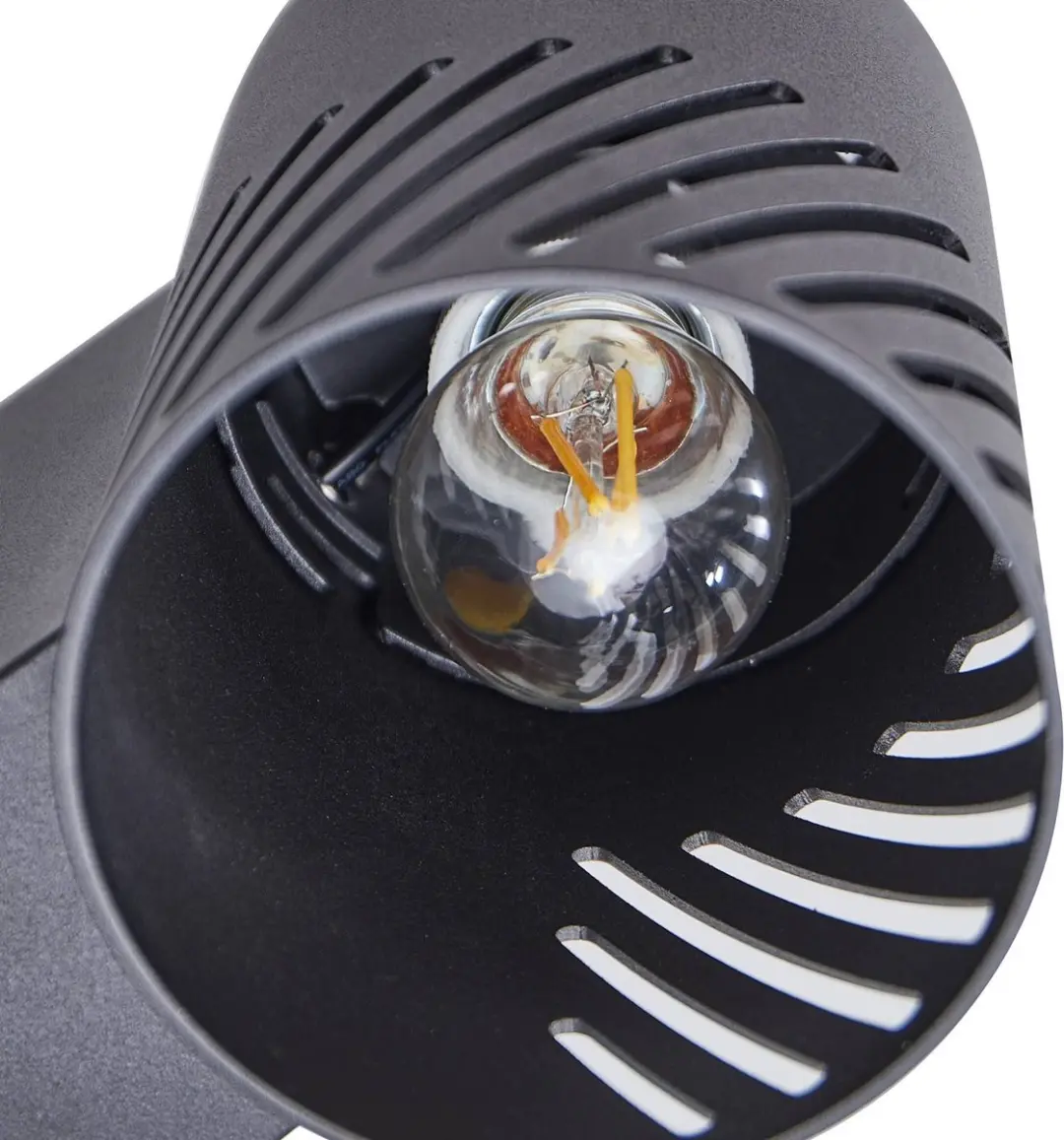 Lindby Wandlamp Buiten 1 Licht E27 - Zwart Mat