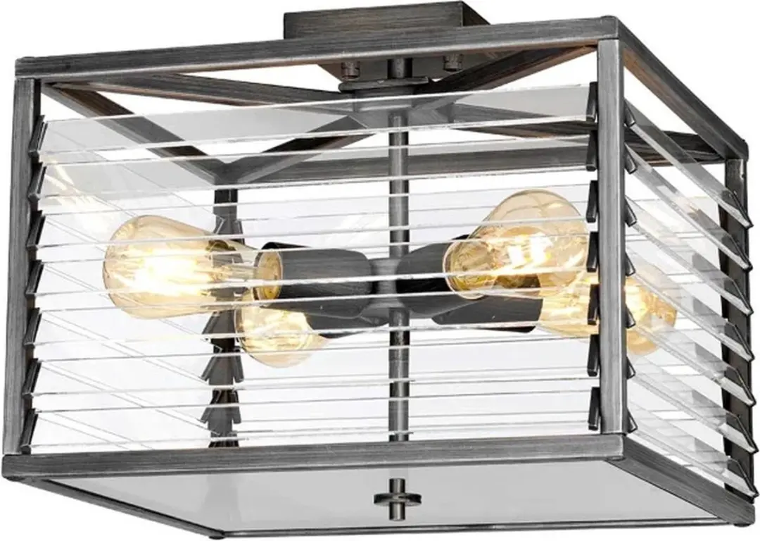 Elstead Lighting LED Plafondlamp Louvre 4xE27