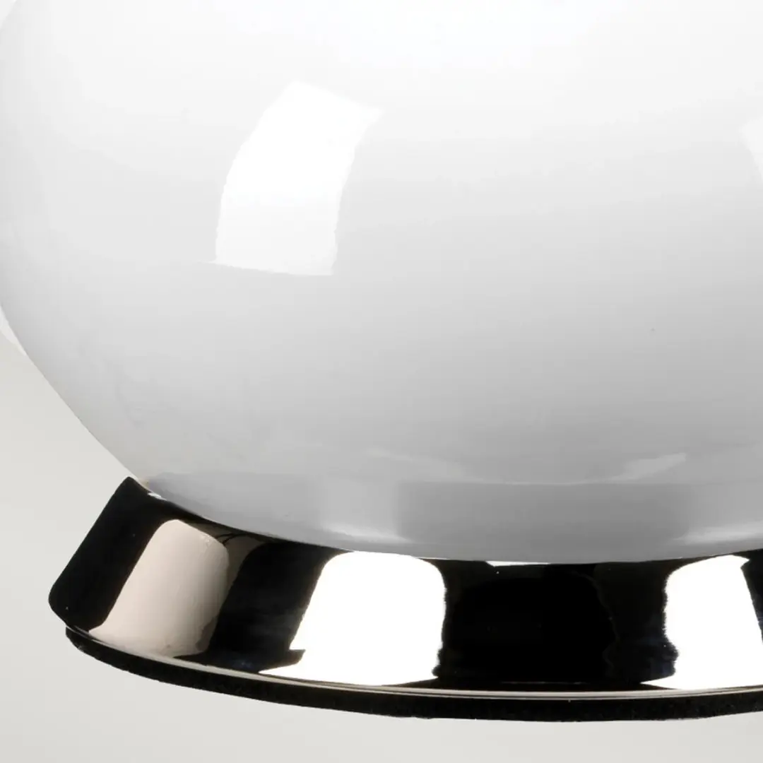 Elstead Lighting MILO LED Tafellamp - Polished Nickel/Wit/Orange