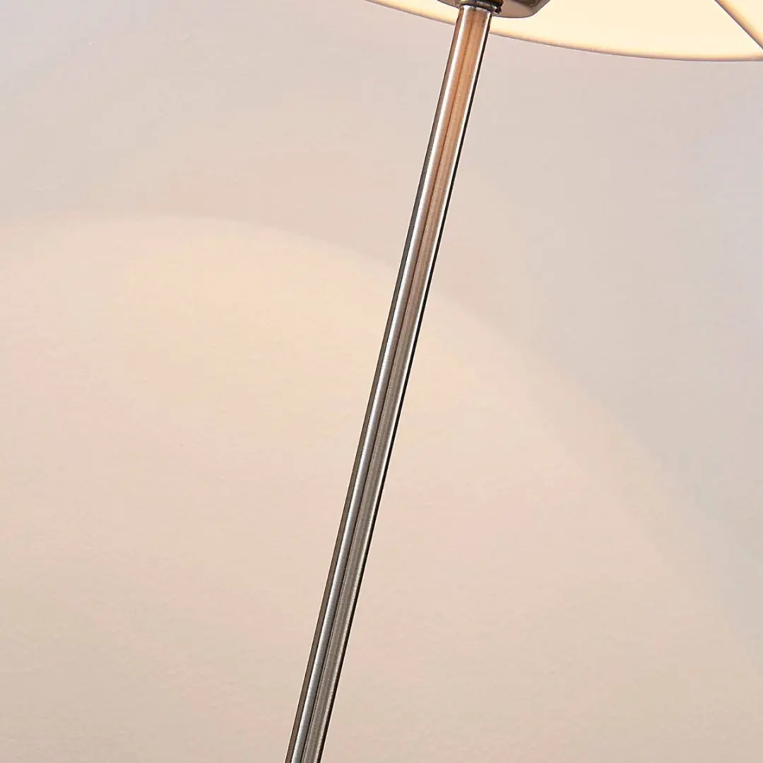Lindby Tafellamp 1 Licht E27 - 48cm - Wit/Nikkel