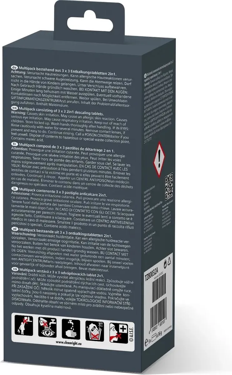 Siemens TZ80032A Ontkalkingstabletten - 9 Stuks - afbeelding 6 van 6