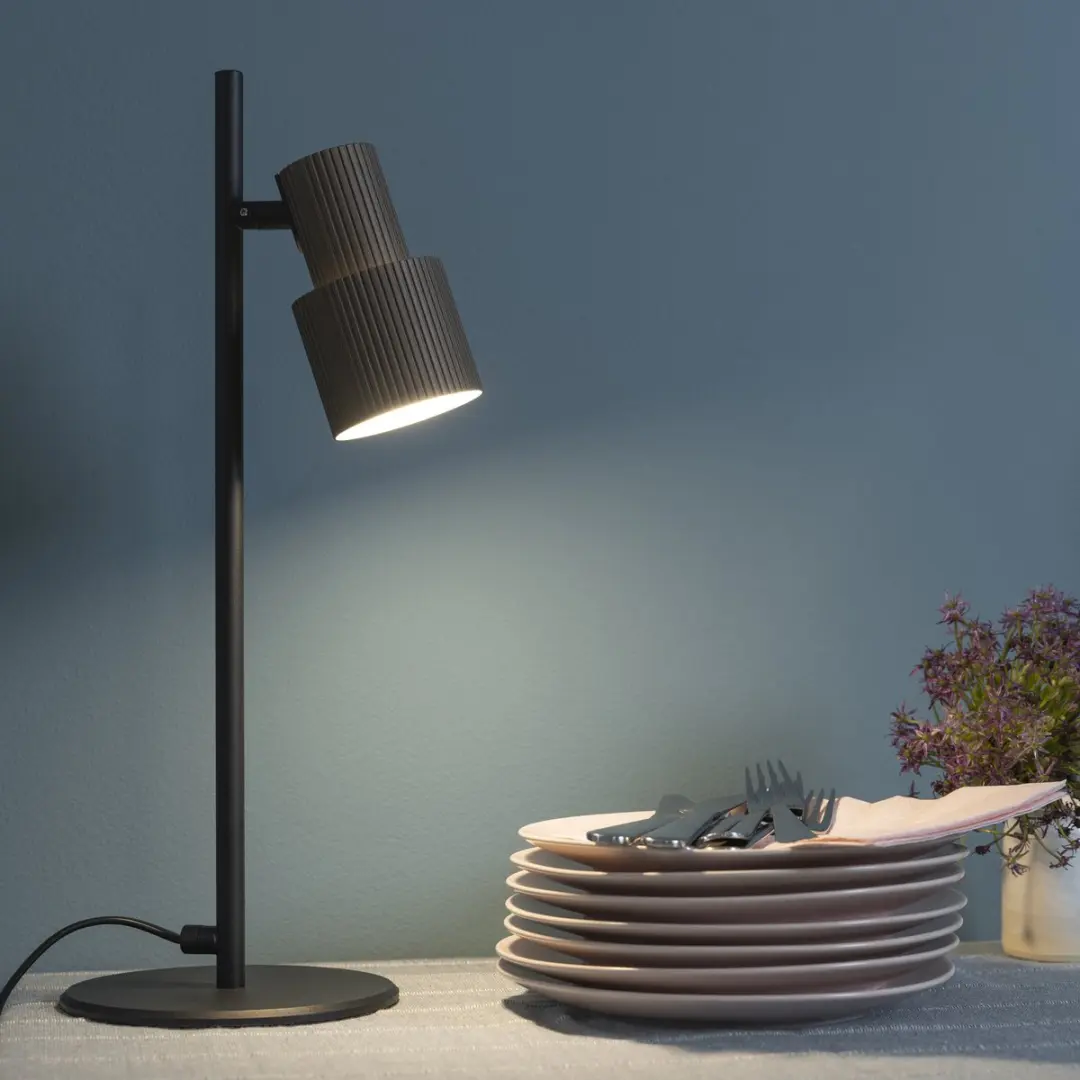 Brilliant Cadiz LED Tafellamp 1xGU10 - 10W - Brons/Zwart - afbeelding 6 van 6