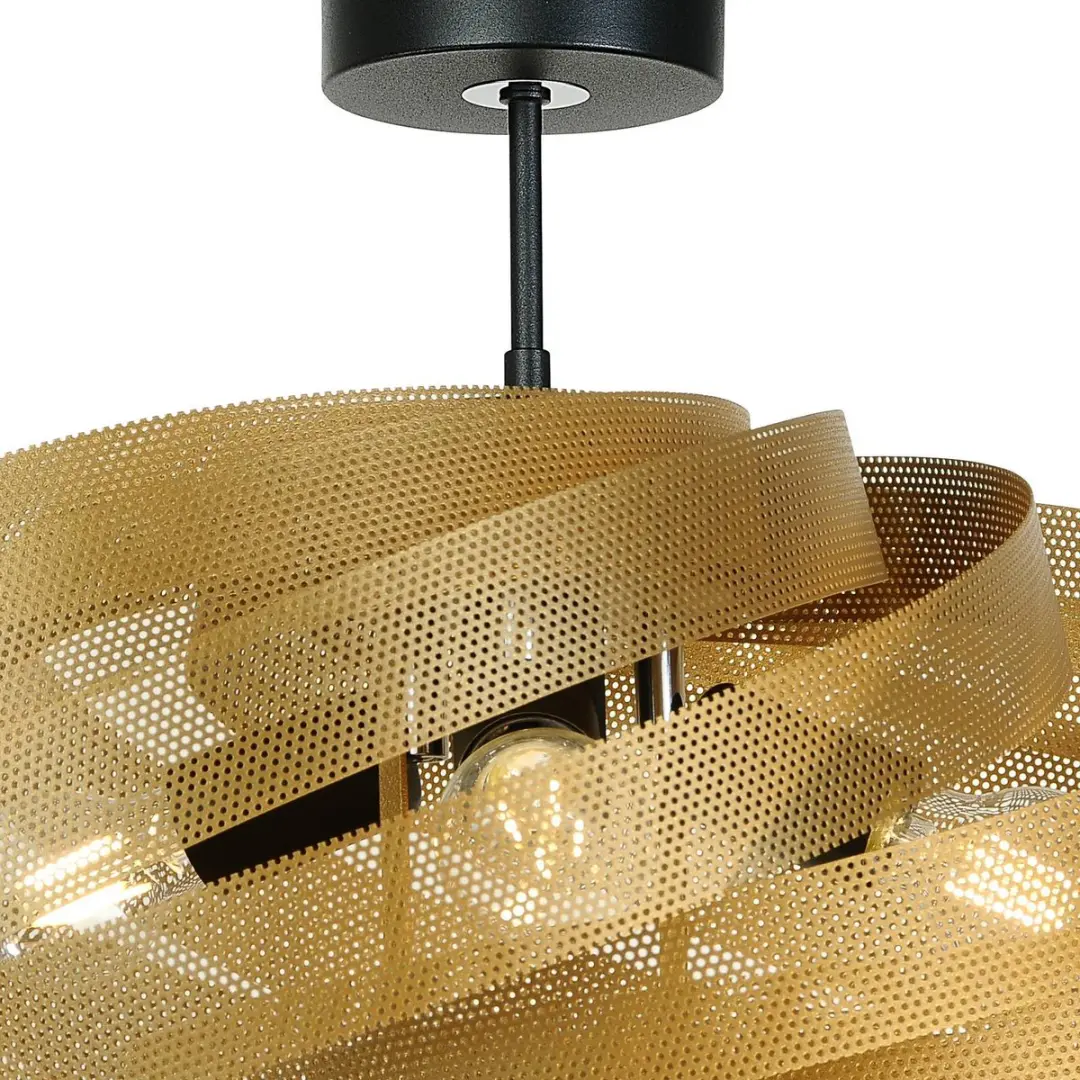 Euluna Plafondlamp 4 Lichtpunten - 60cm - Goud - afbeelding 6 van 6