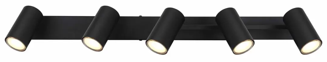 Globo Robby Opbouwspot GU10 - 5 Stuks - Zwart