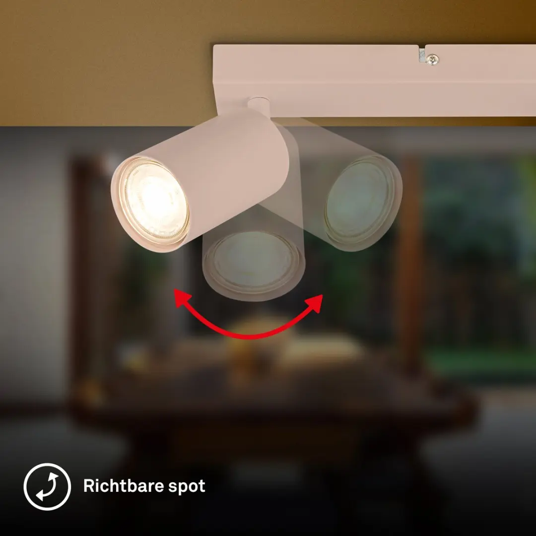 Briloner Tib Opbouwspot GU10 - 2x 9W - Beige