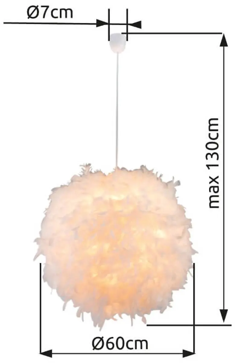 Globo Katunga Hanglamp - Ø60cm - Wit