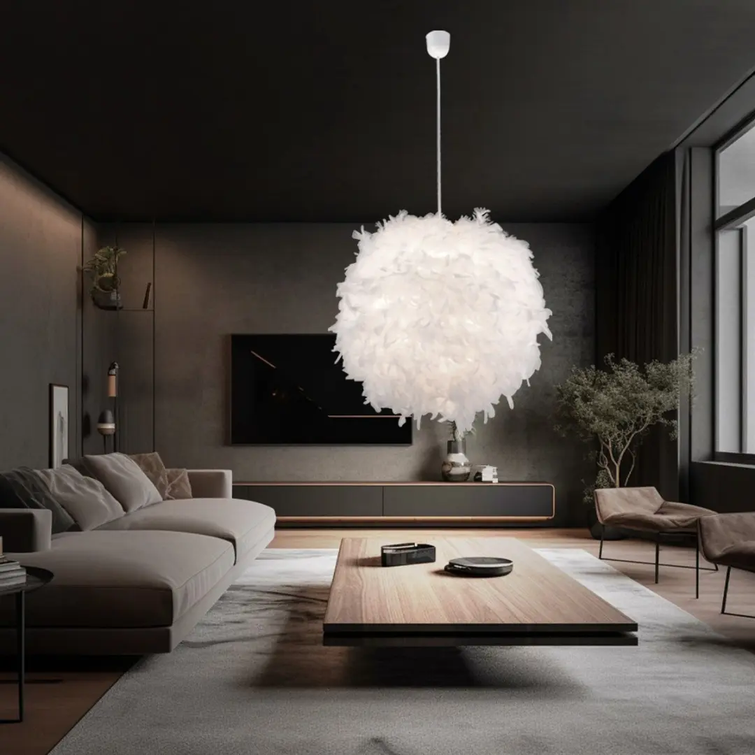 Globo Katunga Hanglamp - Ø60cm - Wit - afbeelding 6 van 6