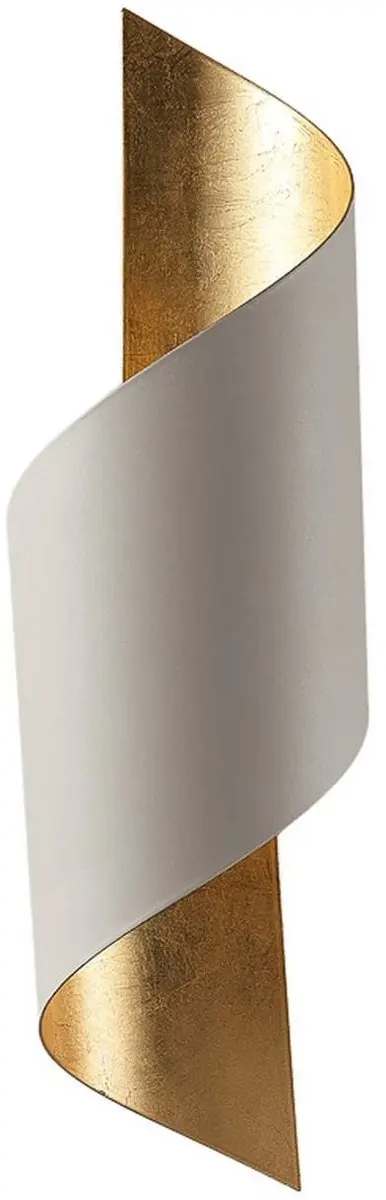 Lindby Wandlamp Metaal 1 Licht E27 - 52cm - Wit/Goud