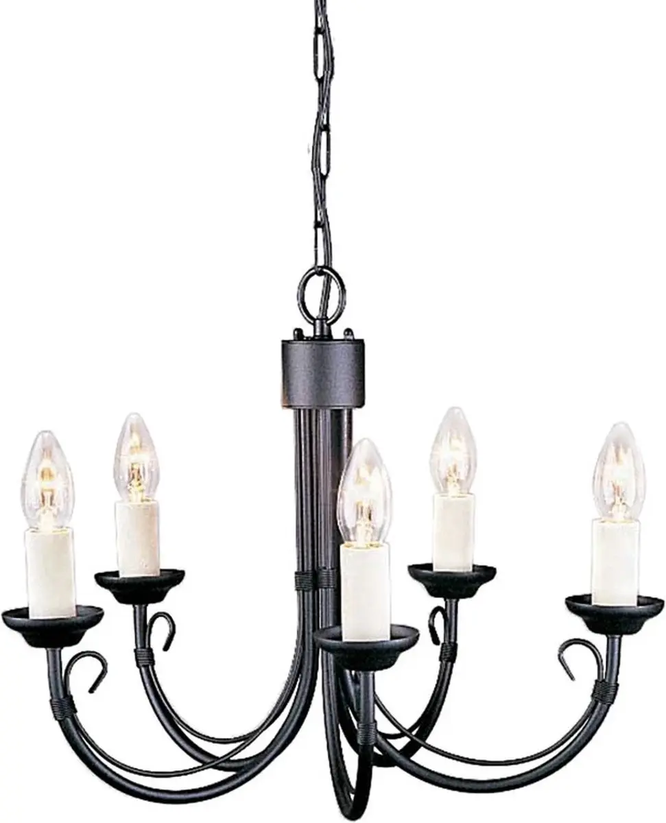 Elstead LED Kroonluchter 5x E14 60W - Dimbaar - afbeelding 6 van 6