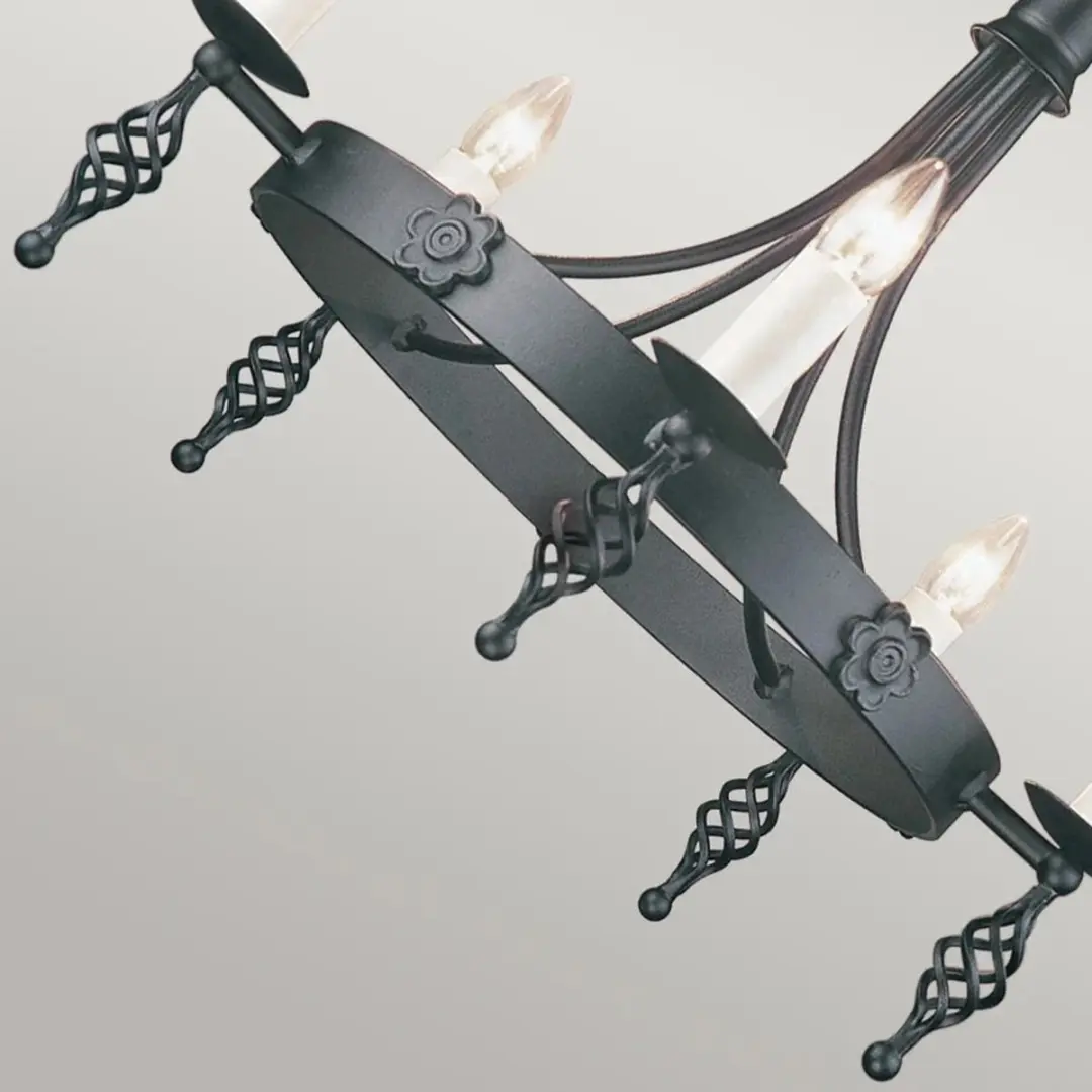 Elstead LED Kroonluchter 5x E14 60W - Dimbaar