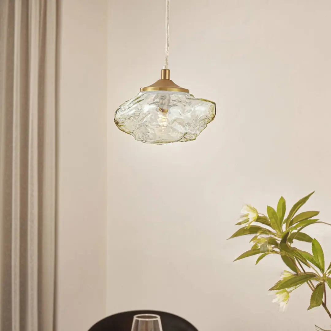 Lindby Hanglamp 1 Licht G9 - 8W - Amber/Messing