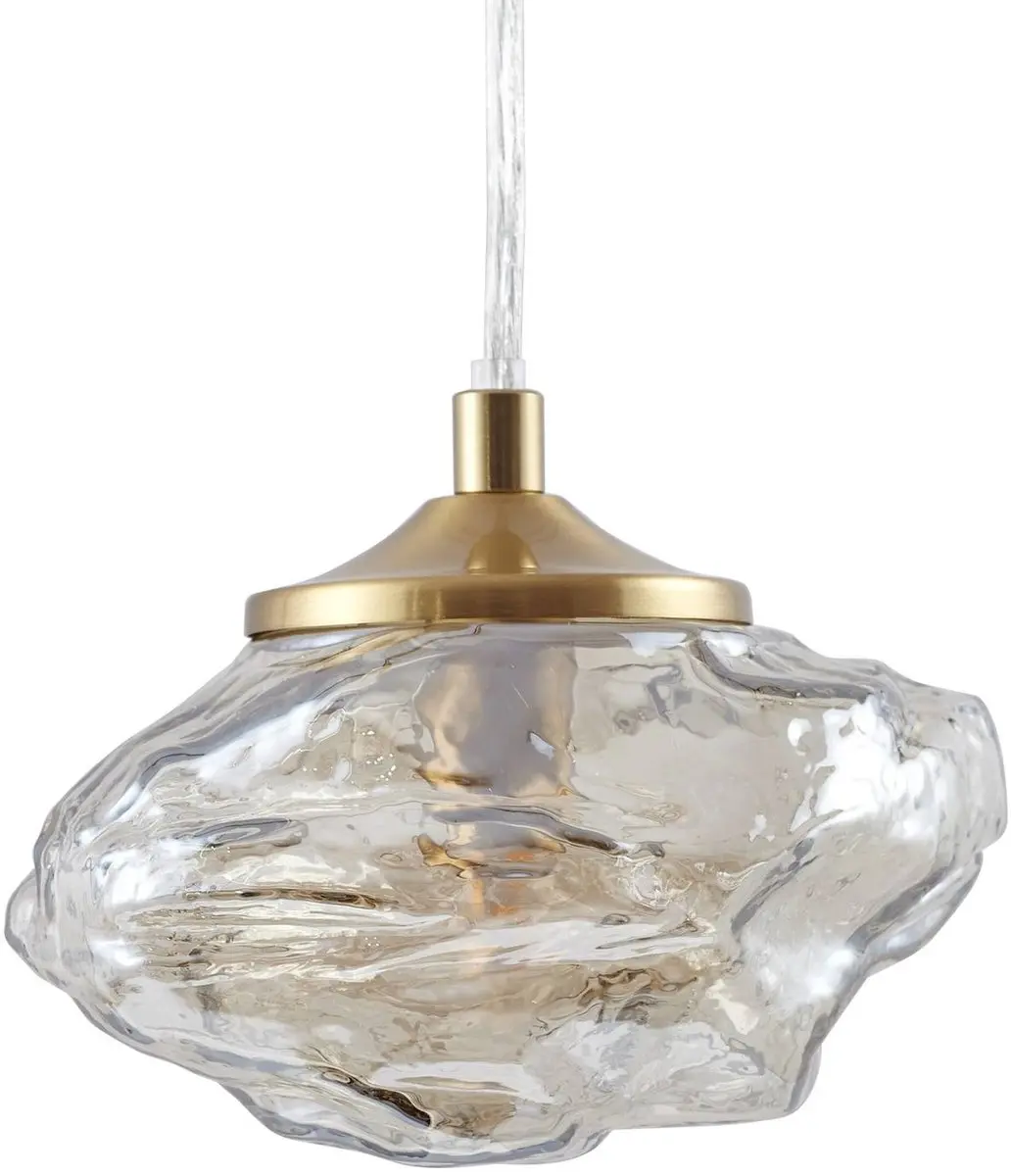 Lindby Hanglamp 1 Licht G9 - 8W - Amber/Messing