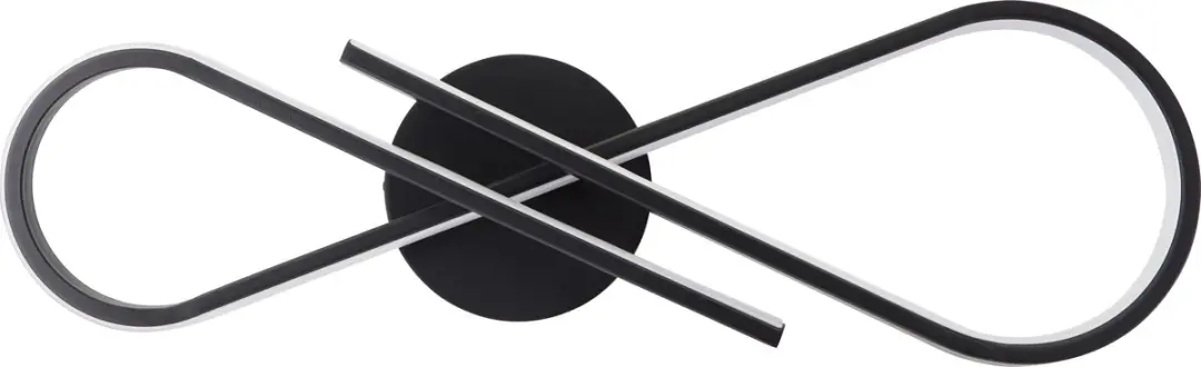 Brilliant Hinton Plafondlamp LED 24W - 3000K - Zwart