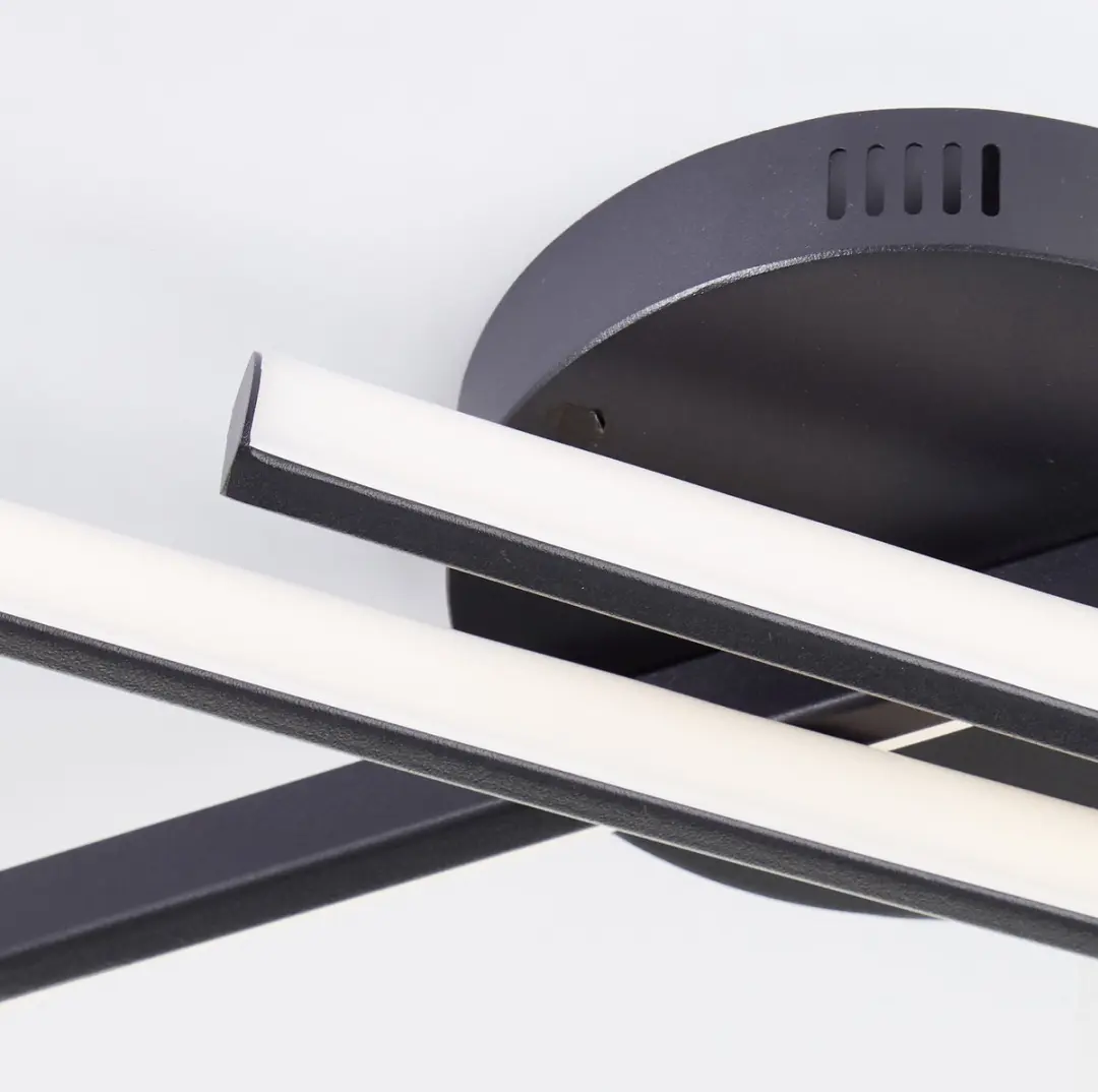 Brilliant Hinton Plafondlamp LED 24W - 3000K - Zwart