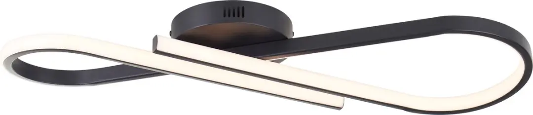 Brilliant Hinton Plafondlamp LED 24W - 3000K - Zwart