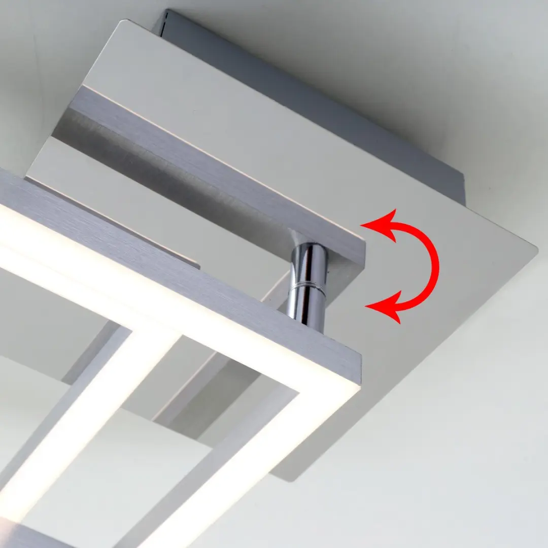 Briloner Frame Plafondlamp LED 16W 1200lm - Chroom