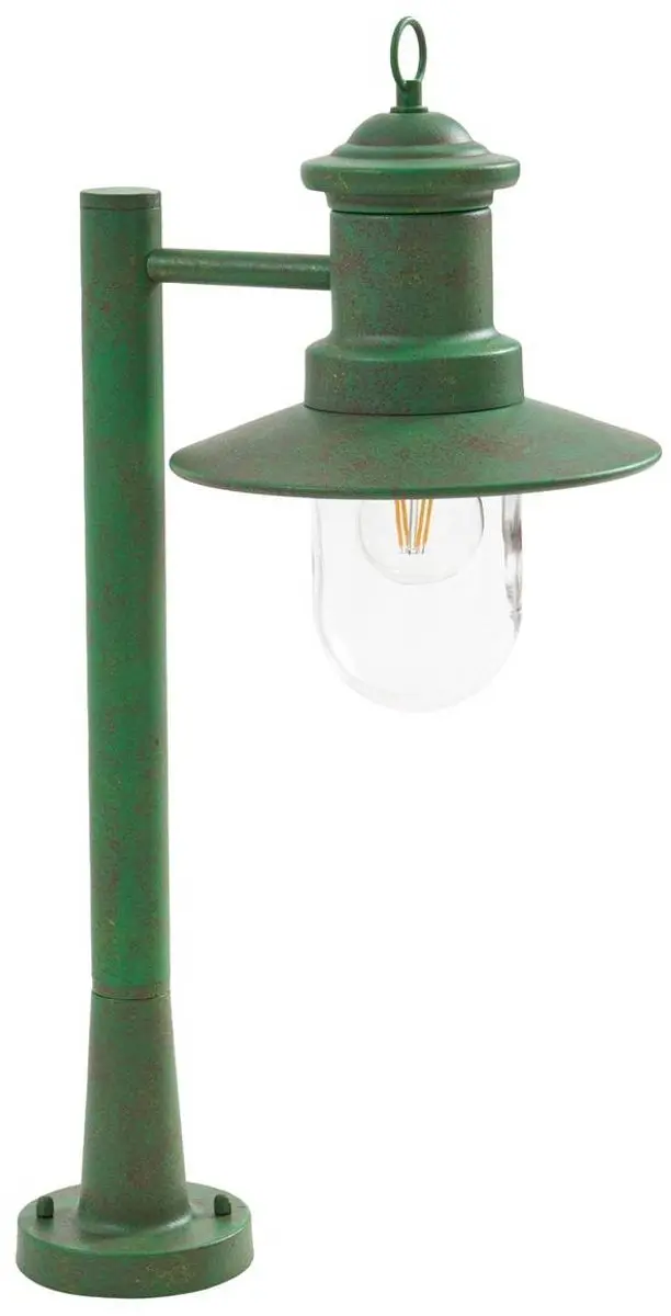 Lindby Tuinpadverlichting 15W - Staal/Glas - H60cm - E27 - Groen