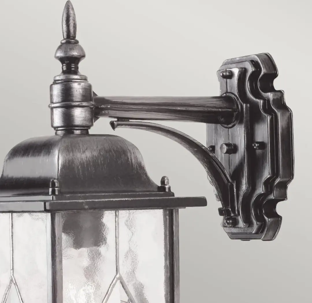 Elstead Lighting Wexford LED Wandlamp E27 60W - Dimbaar - Zwart/Zilver