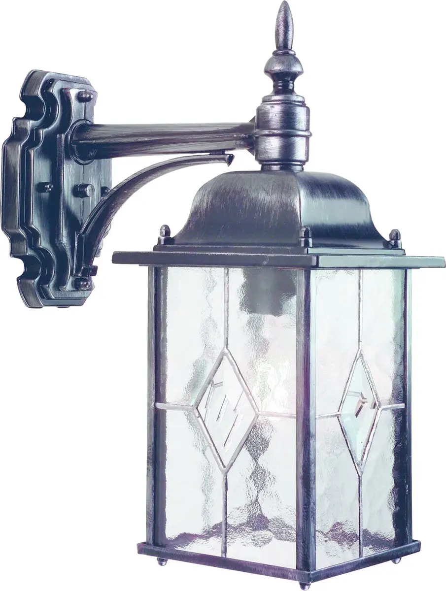 Elstead Lighting Wexford LED Wandlamp E27 60W - Dimbaar - Zwart/Zilver