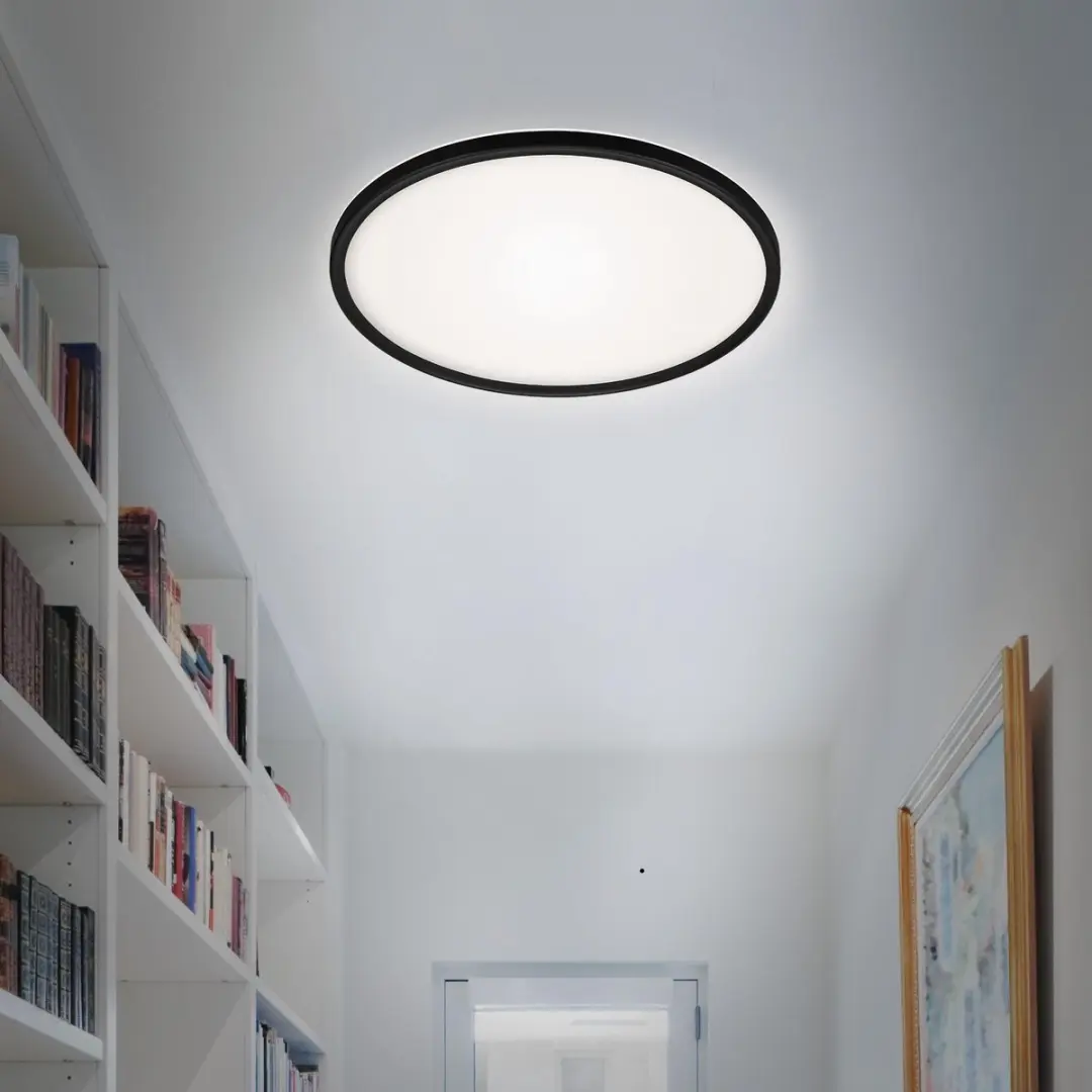 Briloner Slim LED Plafonnière 22W - 3000 Lumen - 4000K - Zwart