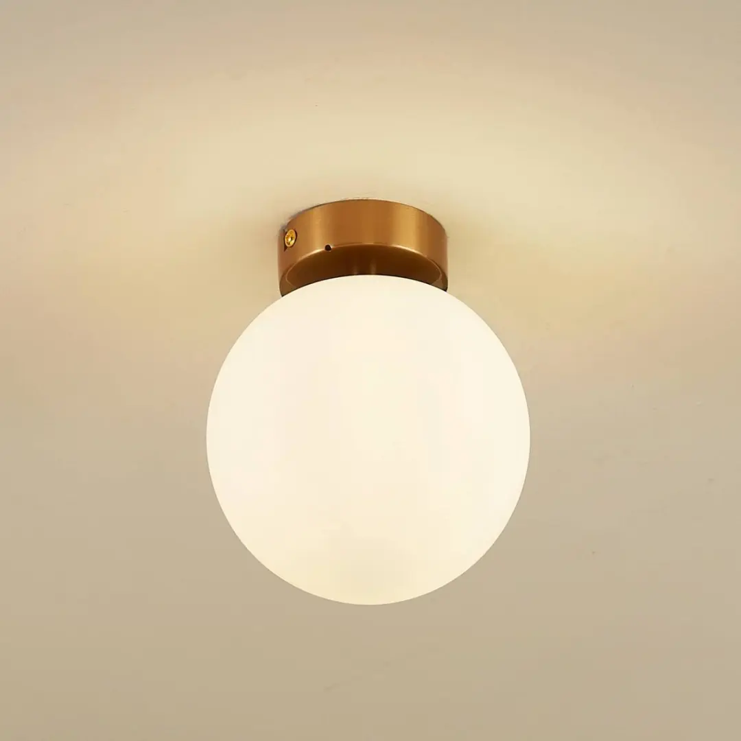 Lucande Plafondlamp Badkamer 1 Licht Ø15cm