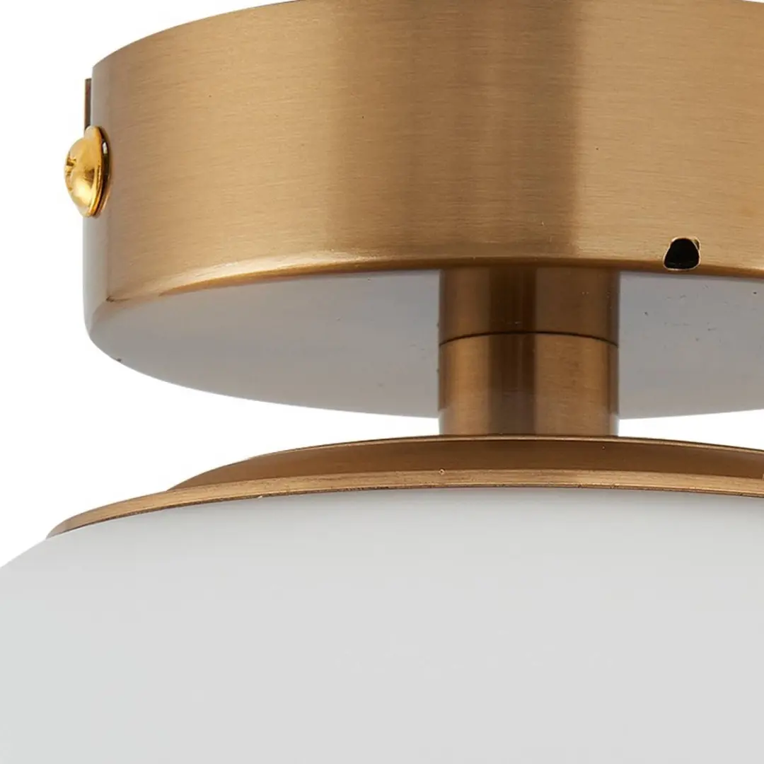 Lucande Plafondlamp Badkamer 1 Licht Ø15cm - messingkleurig
