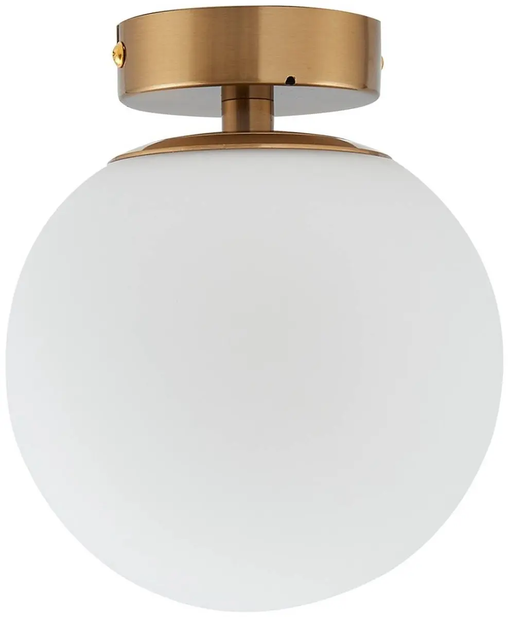 Lucande Plafondlamp Badkamer 1 Licht Ø15cm - messingkleurig