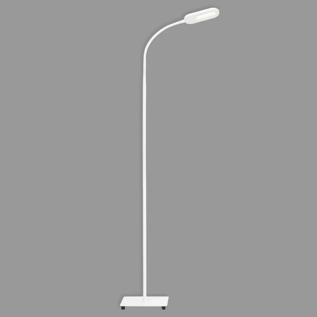 Briloner Office Step LED Vloerlamp - Wit - 128cm