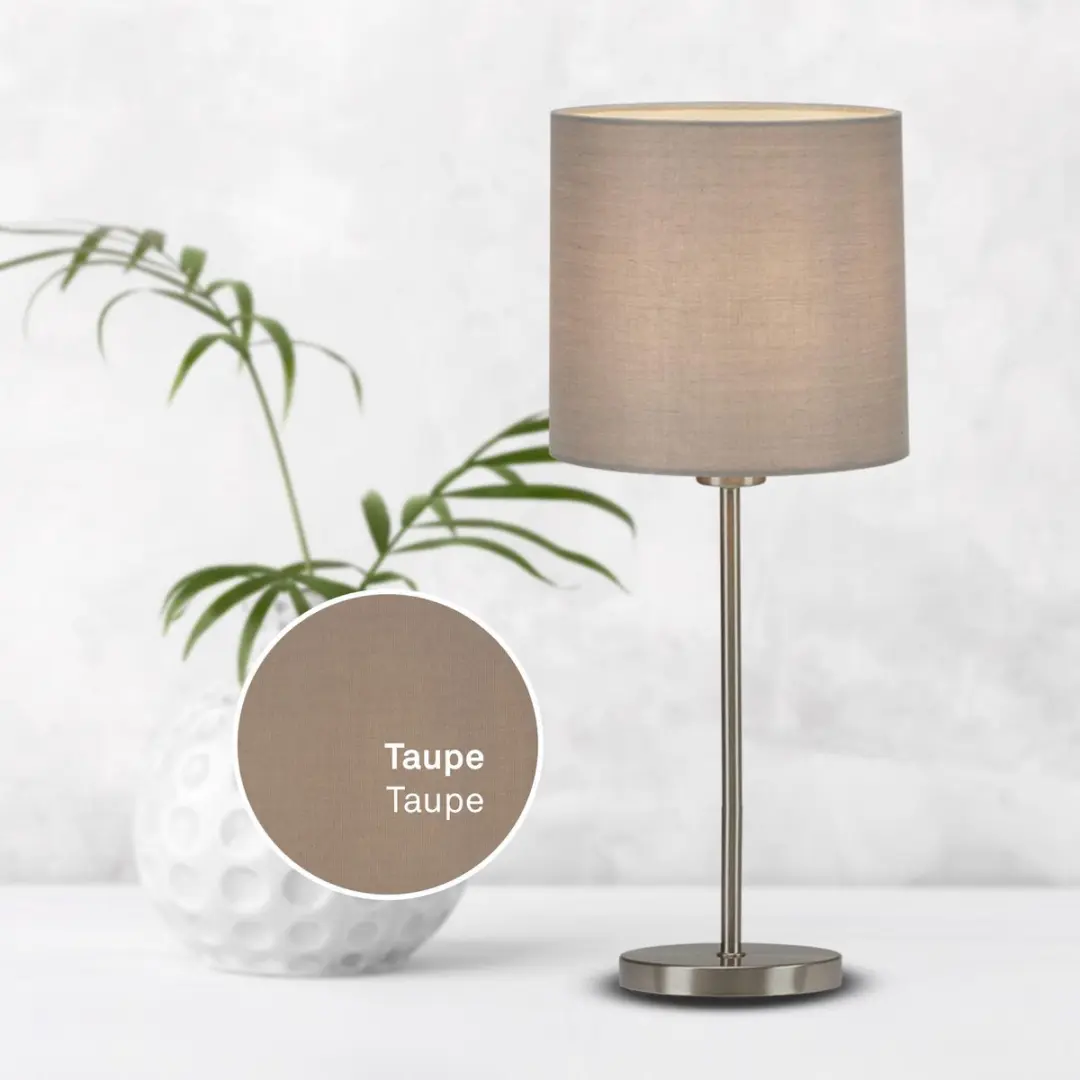 Briloner Tafellamp E14 - 4 Lichtpunten Taupe Metaalweefsel