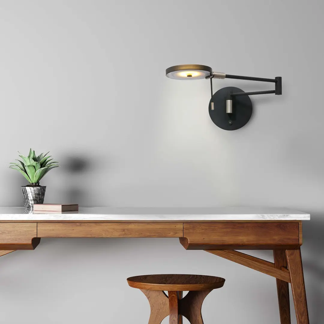 Steinhauer Turound LED Wandlamp - Zwart - 14cm - afbeelding 6 van 6