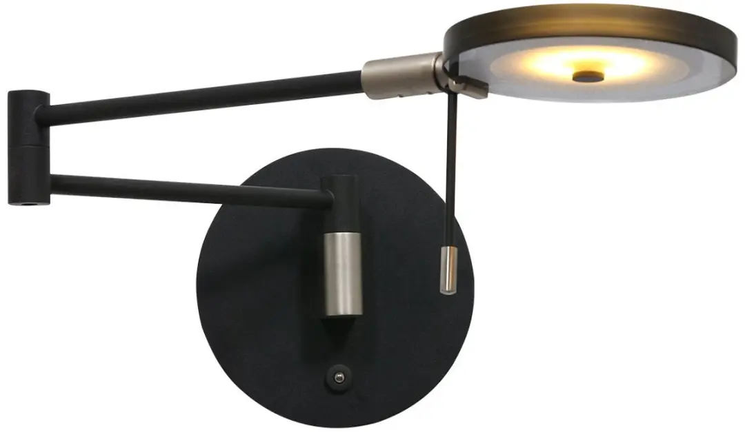 Steinhauer Turound LED Wandlamp - Zwart - 14cm