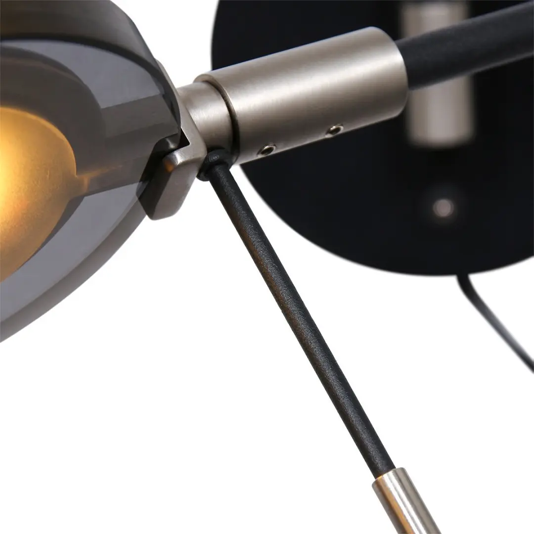 Steinhauer Turound LED Wandlamp - Zwart - 14cm