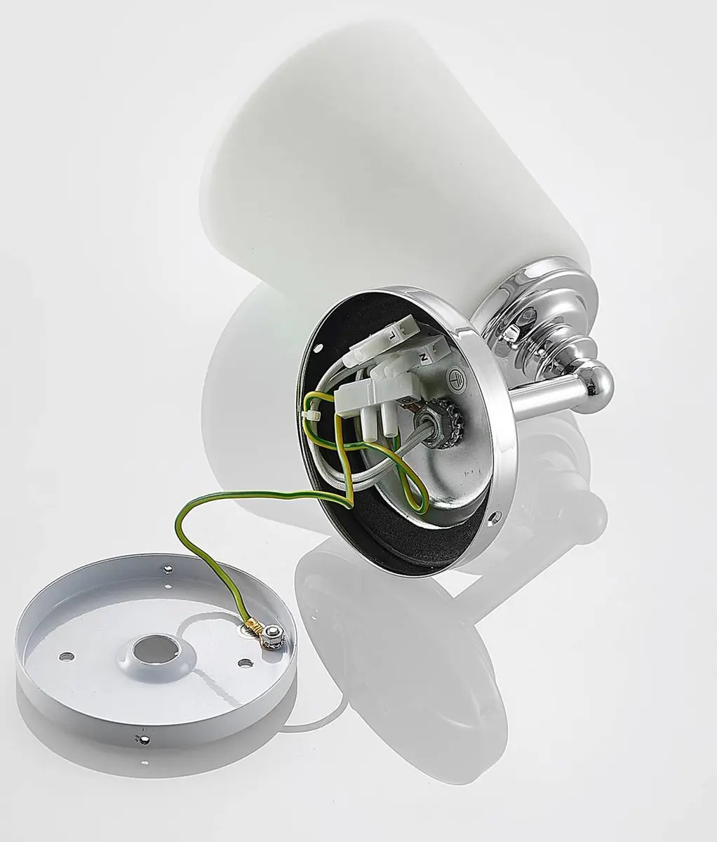ARCCHIO Wandlamp 1 Licht E14 - Opaalwit/Chroom - afbeelding 6 van 6