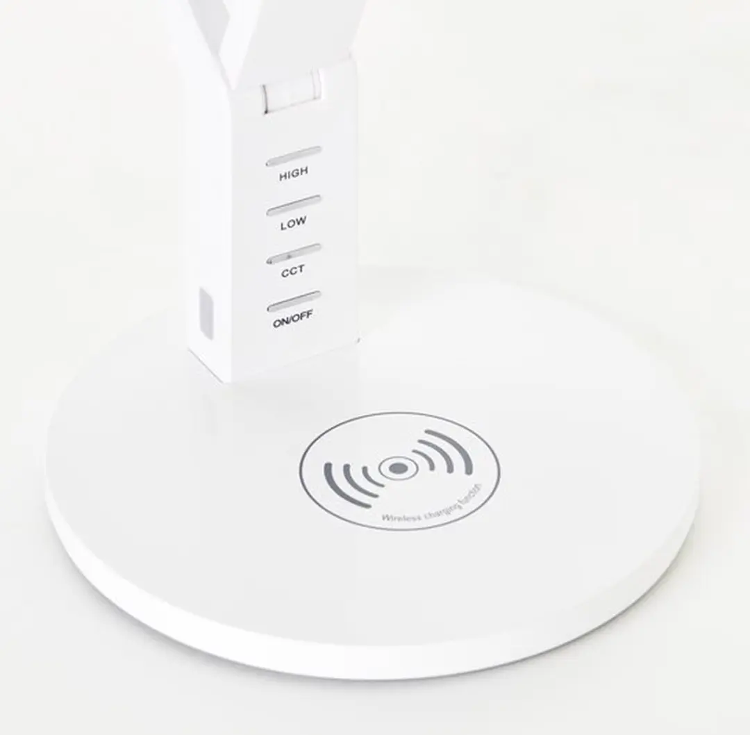 Brilliant Kaila Bureaulamp - LED 8W Draadloos Oplaadstation Wit - afbeelding 6 van 6