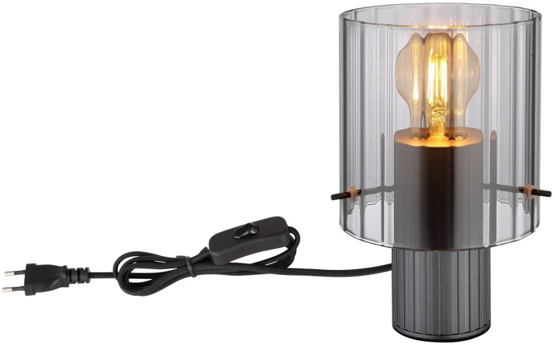 Globo Tulivar Tafellamp - Ø14cm - E27 - Zwart - afbeelding 6 van 6