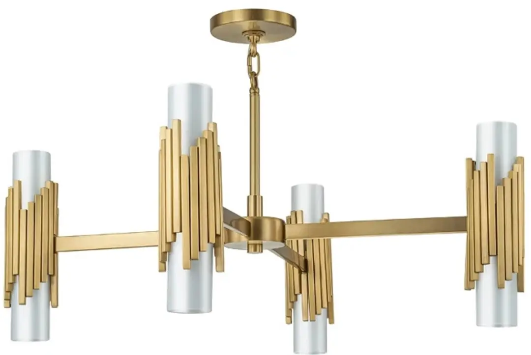 Elstead LED Kroonluchter 8x E27 - 40W - Brons