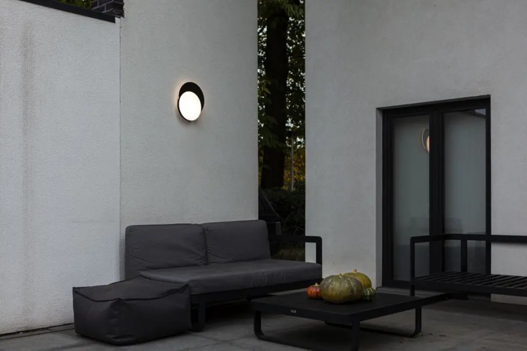 Lutec Goleta Plafondlamp Buiten LED 2x24.3W RGBW - 30cm - Mat Zwart - afbeelding 6 van 6