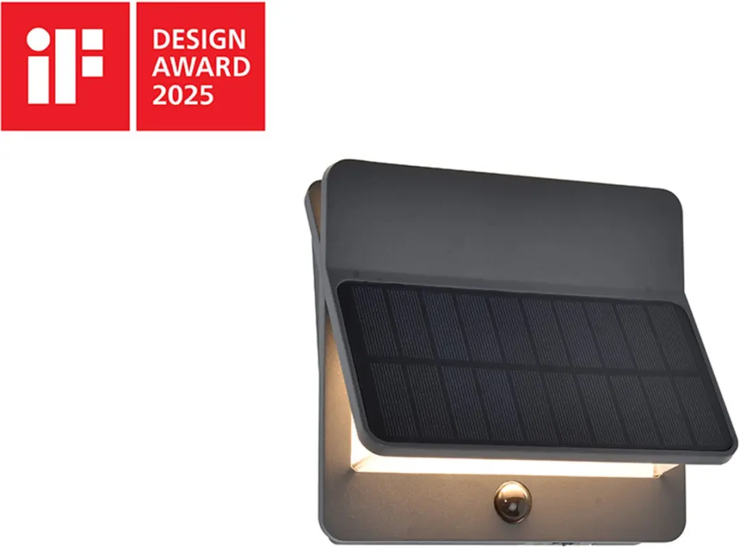 Lutec Aleta LED Solar Wandlamp